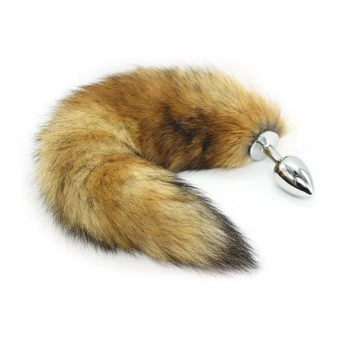 PLUG DE METAL COM RABO DE RAPOSA tamanho P — comprar com embalagem discreta na iFody