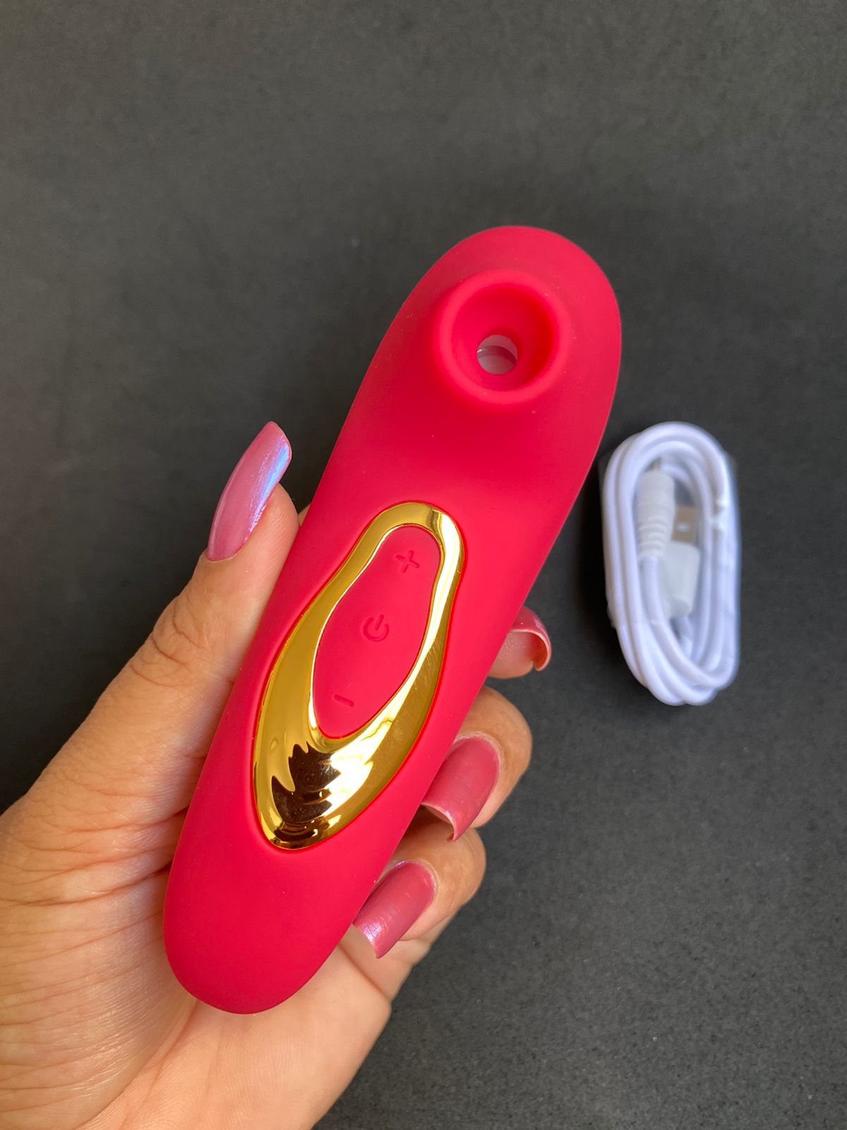 VIBRADOR CLITORIANO VIBRA POR ONDAS DE PULSAÇÃO 5 INTENSIDADES (2139) recarregável — foto 3