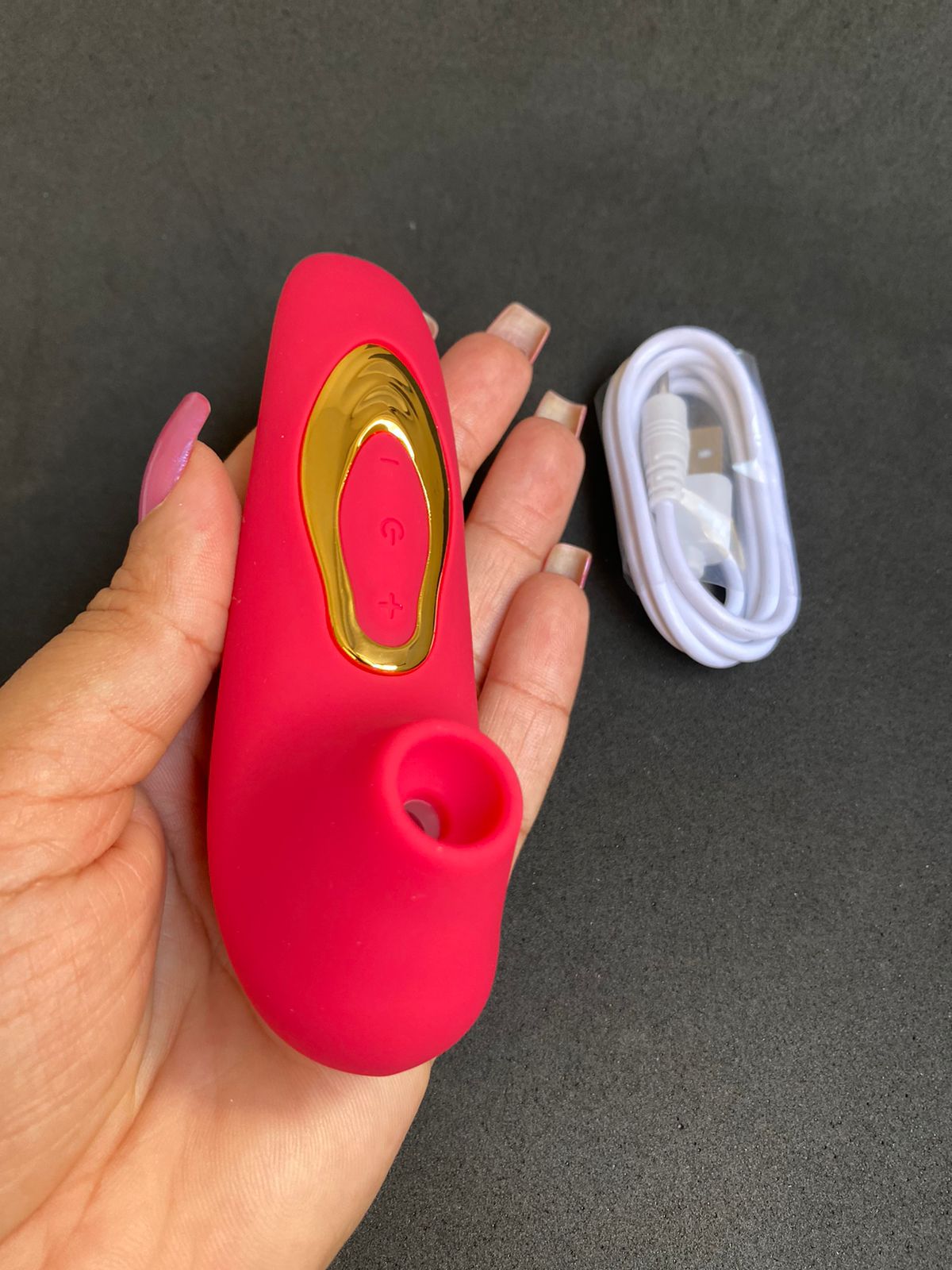 VIBRADOR CLITORIANO VIBRA POR ONDAS DE PULSAÇÃO 5 INTENSIDADES (2139) recarregável — foto 5