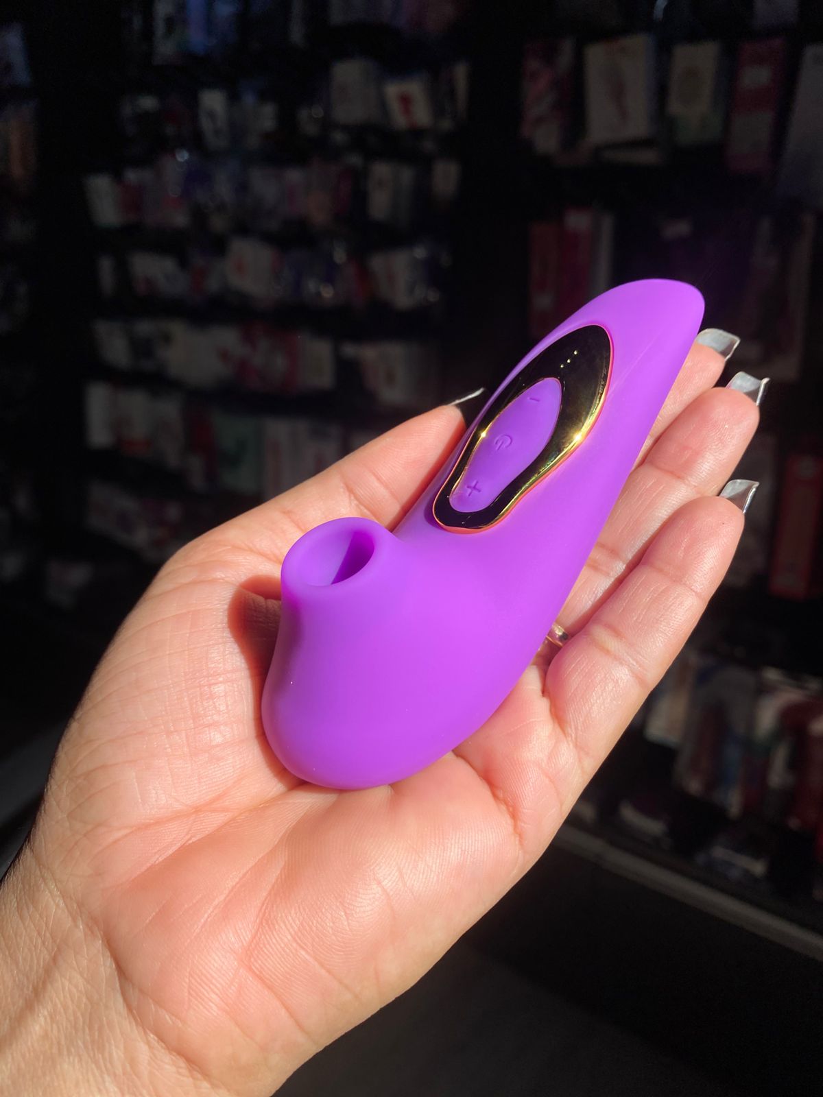 V1BR4D0R CLITORIANO COM PULSAÇÃO 5 INTENSIDADES (2139) recarregável