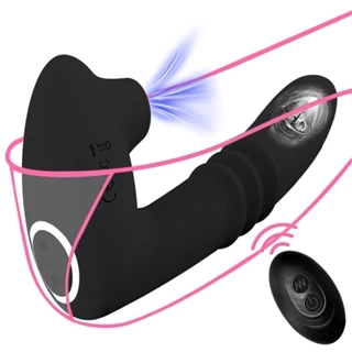 V1BR4D0R DE CALCINHA estímulo no ponto g e pulsação no cl1t0r1s com controle remoto 10 intensidades - recarregável