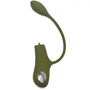 Vibrador duplo com língua mágica e cápsula bullet - 10 intensidades (8811L)