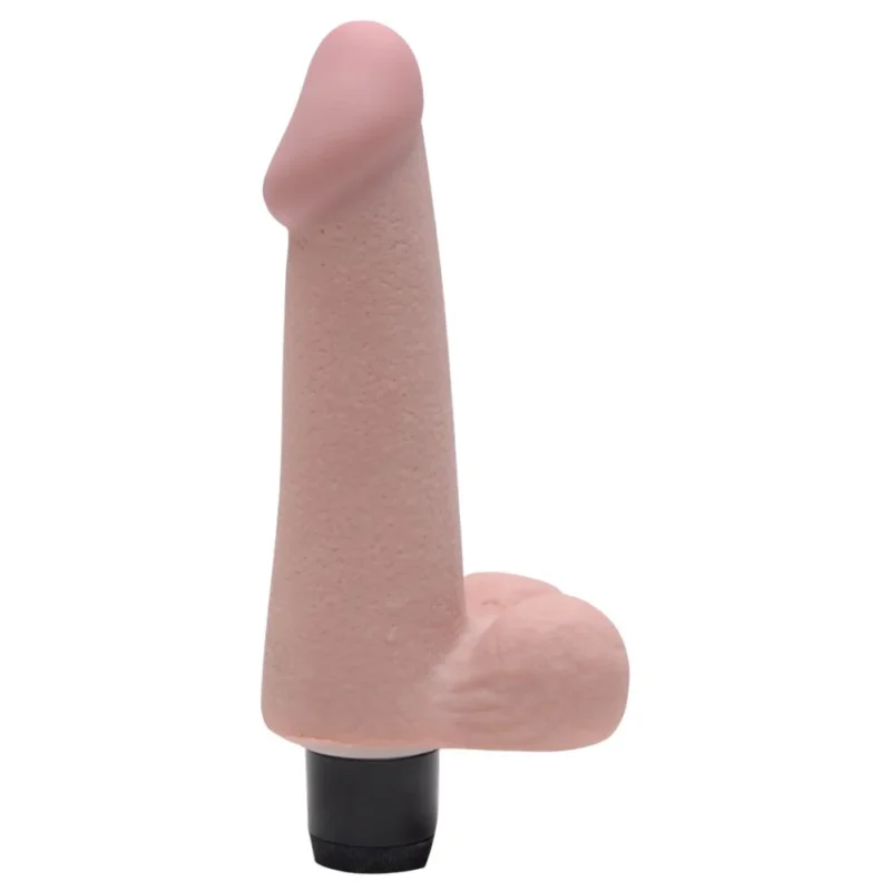 PÊNIS REALÍSTICO COM POROS E VIBRO 14X3,5CM (PE003C) pilha