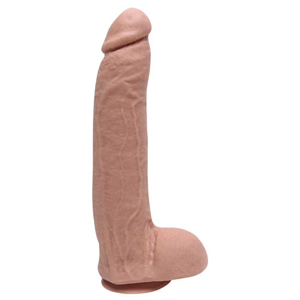Pênis De Borracha Maciça 29,5 X 5,8Cm (JGSVBG) ROSADA — foto 1