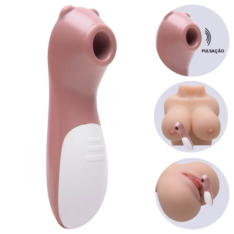 vibrador de Clitóris em formato de Urso com 10 intensidades (SU001A) pilha