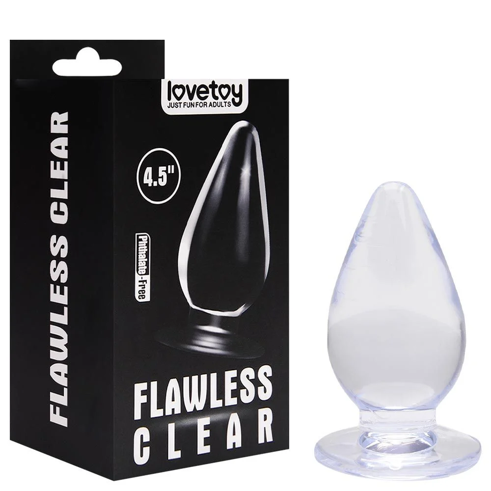 Plug Feito Em Jelly Com Ventosa Lovetoy 11,5x9,5cm (PL086) transparente — foto 4