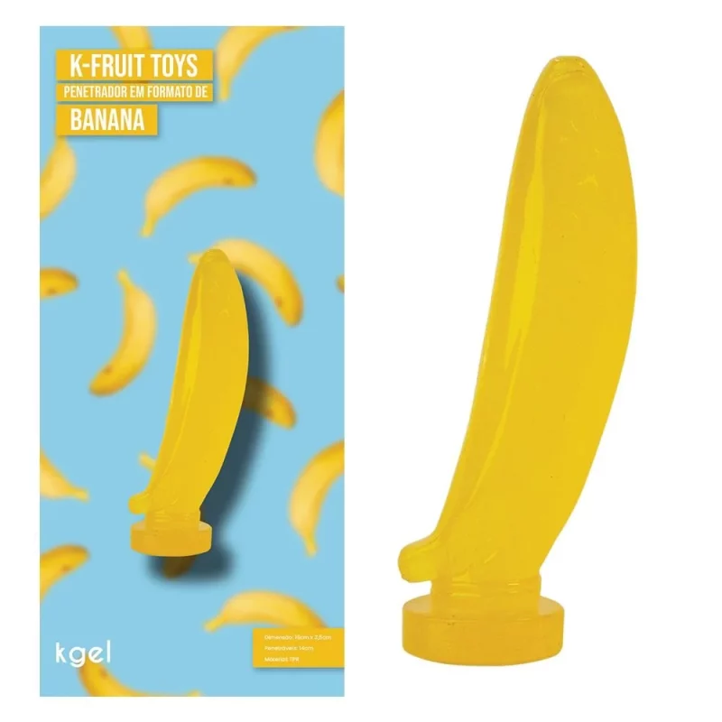 Pênis De Borracha Maciço K-Fruit BANANA Toys (KT100)