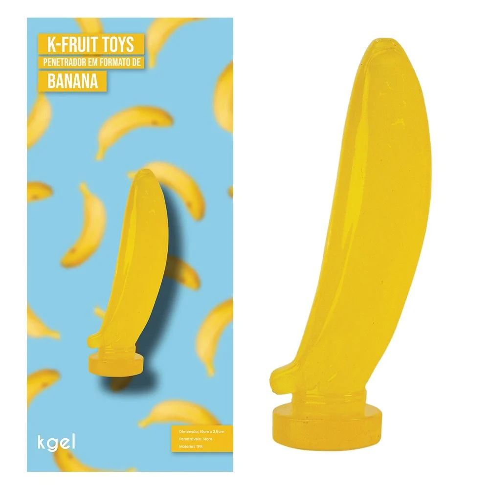 Pênis De Borracha Maciço K-Fruit BANANA Toys (KT100) — foto 1