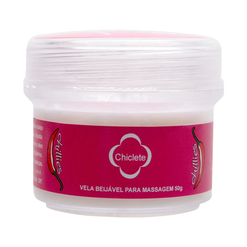 Vela Beijável Aromática Massagem CHICLETE 50G Chillies