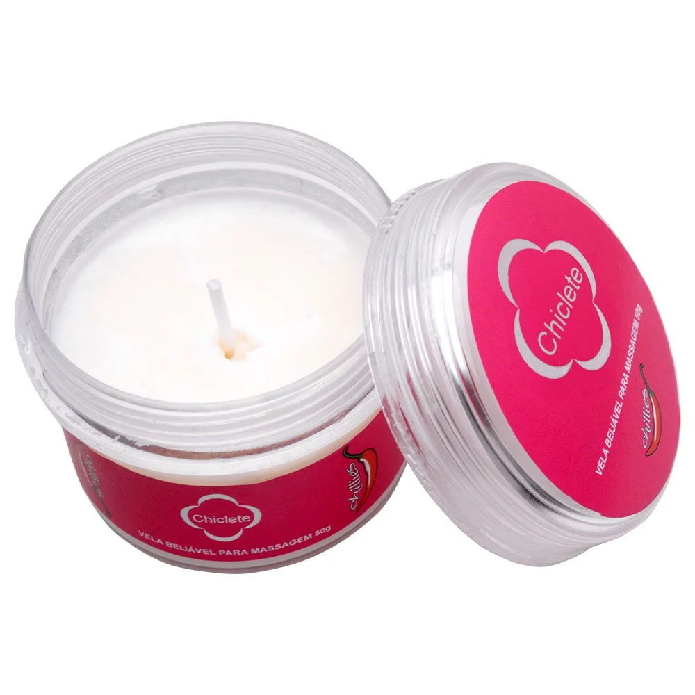 Vela Beijável Aromática Massagem CHICLETE 50G Chillies