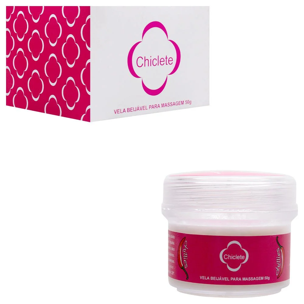 Vela Beijável Aromática Massagem CHICLETE 50G Chillies