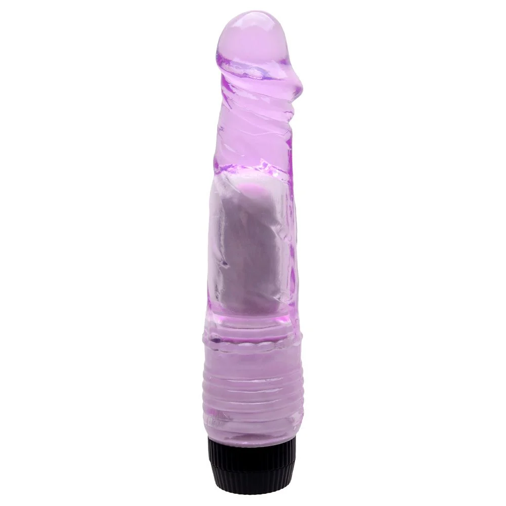 Pênis Realístico Vibrador 20 X 4Cm Jelly (8218) roxo