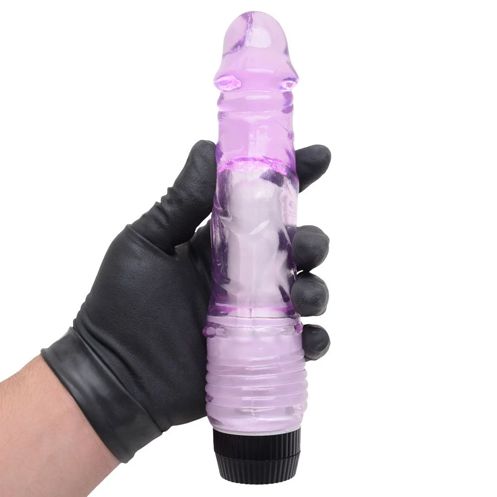 Pênis Realístico Vibrador 20 X 4Cm Jelly (8218) roxo — foto 7
