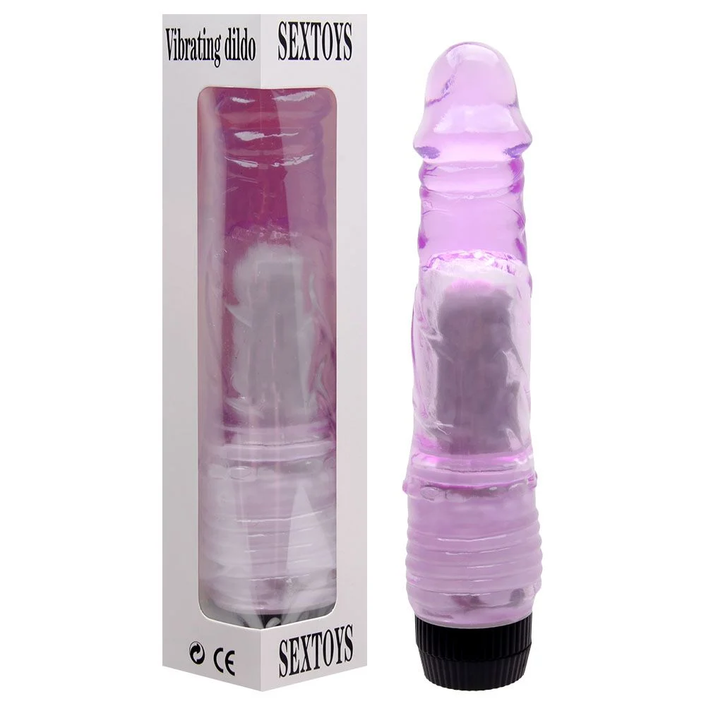 Pênis Realístico Vibrador 20 X 4Cm Jelly (8218) roxo — foto 6