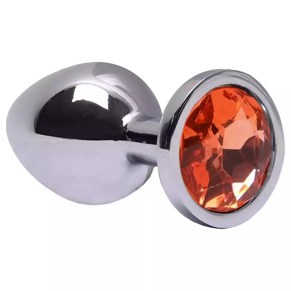 Plug Anal com Joia Redonda Tamanho – M Dourado