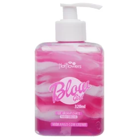 BLOW GIRL-Mix de gel e creme beijável com aroma irresistível de morango com creme.
