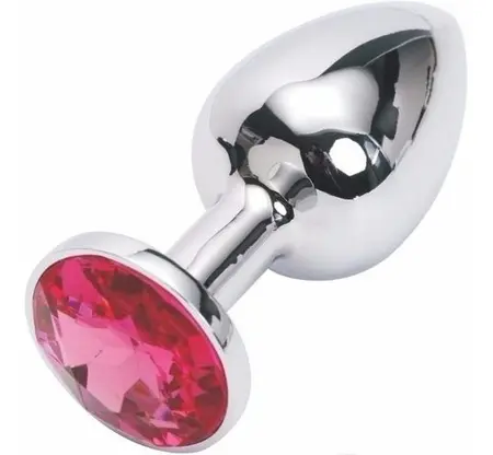 Plug Anal com Joia Redonda Tamanho – G Rosa