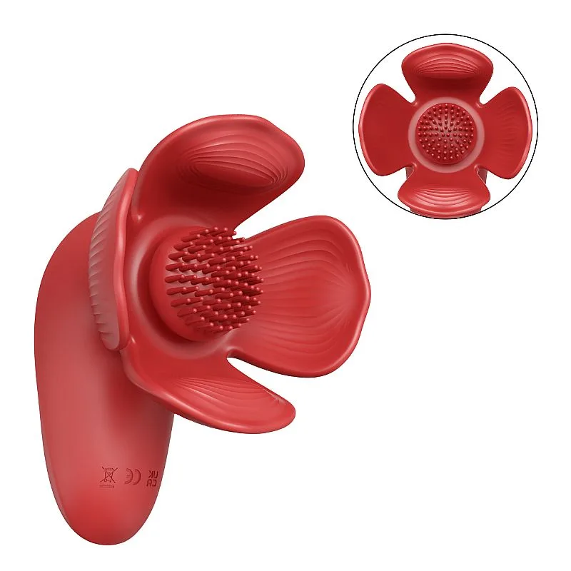 Vibrador de Seios e clitóris em formato de Rosa Vecna - 10 intensidades (8380) recarregável