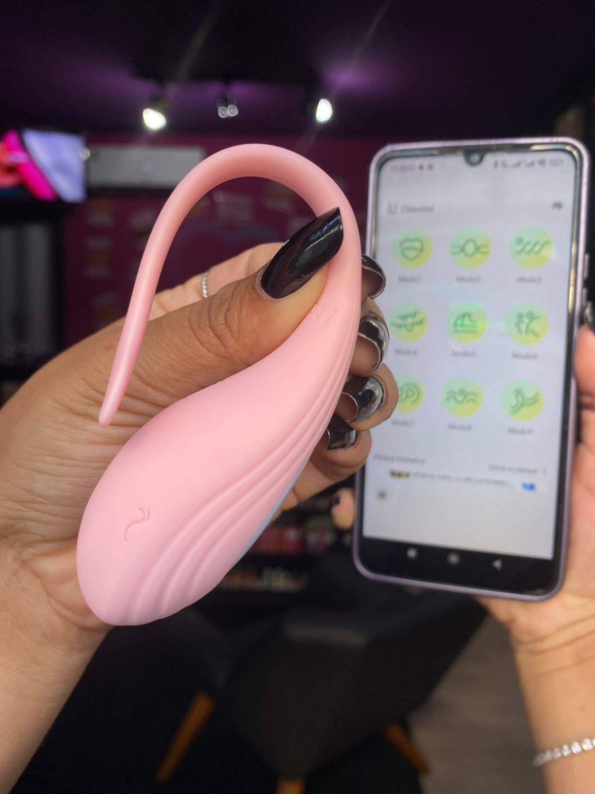 Juntos V1br4d0r de casal por aplicativo de celular 9 intensidades (2029) recarregável