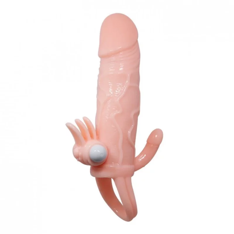 CAPA PENIANA EXTENSORA DUPLA 4CM ANEL PARA ESCROTO (CA040)
