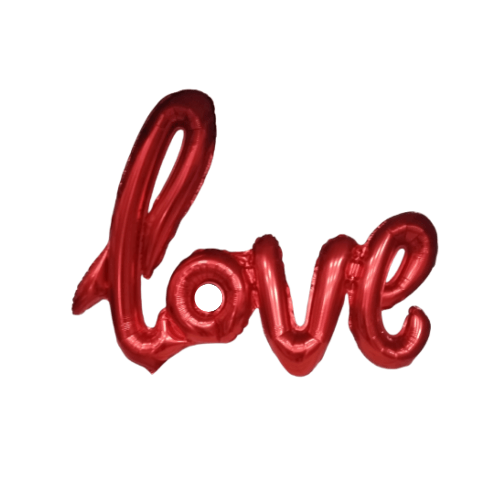 Balão Metalizado Love 108 X 64 Cm Vermelho