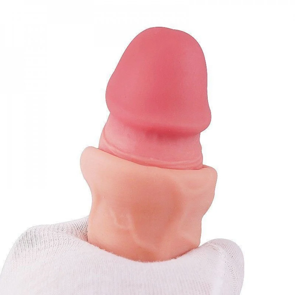 PÊNIS SUPER REALÍSTICO DUPLA CAMADA 17,5X3,7CM (7979) bege — foto 3