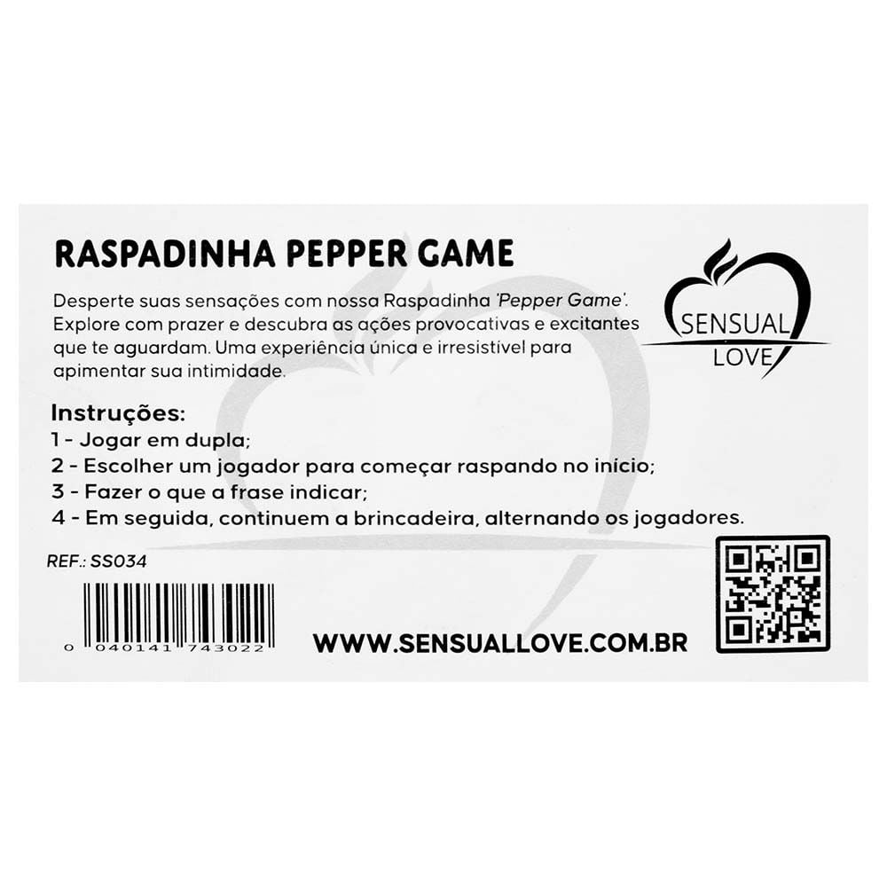 Raspadinha Pepper Game 01 Unidade Sensual Love — foto 8