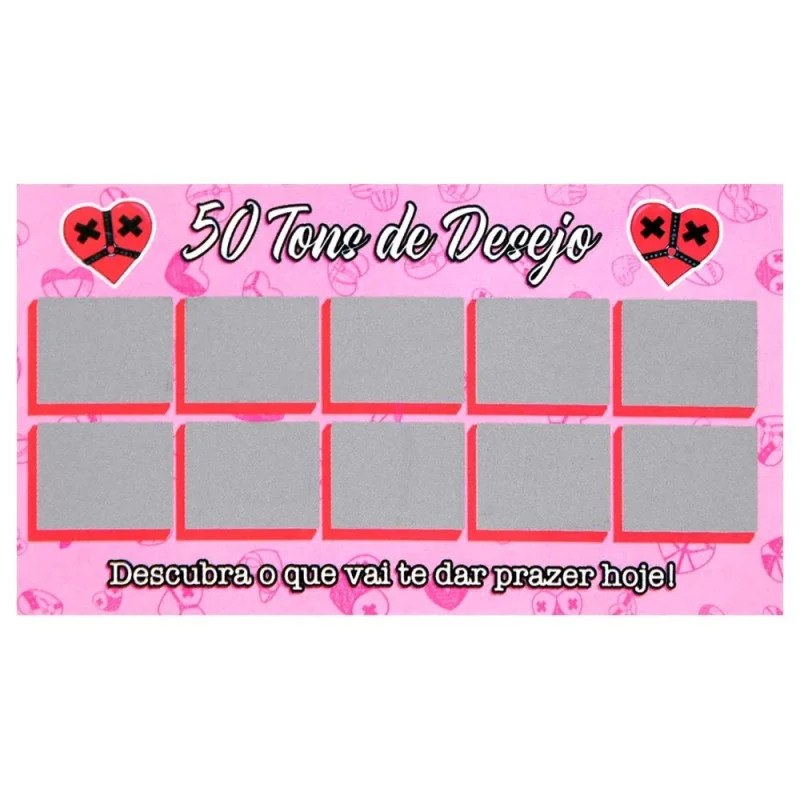 Raspadinha 50 Tons De Desejo 01 Unidade Sensual Love