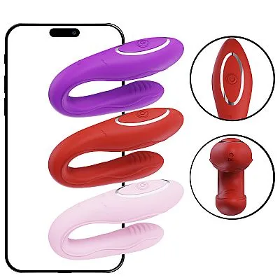 Vibrador de Casal por App de Celular com 12 Intensidades Recarregável