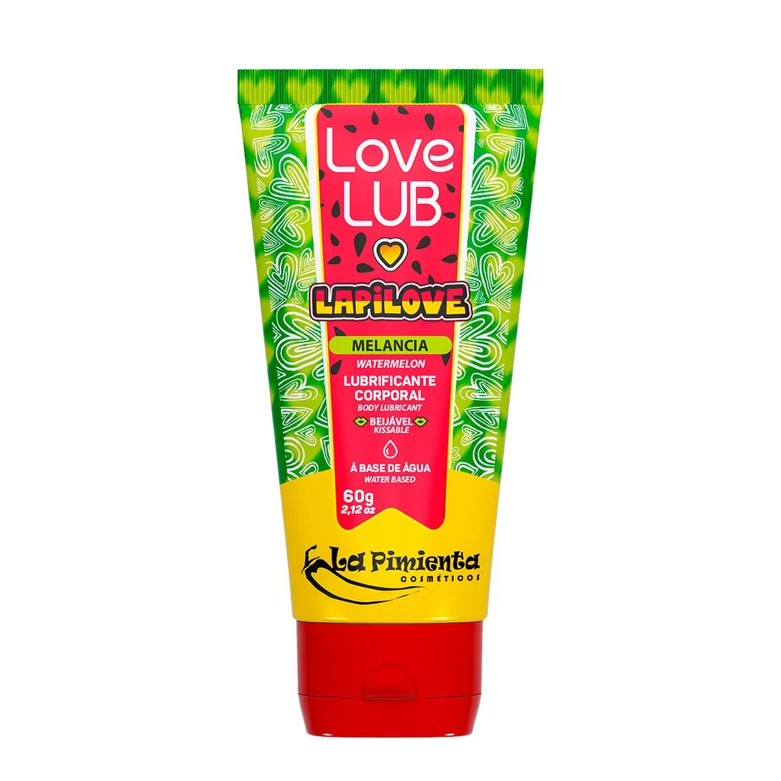 Love Lub LapiLove Lubr1f1c4nt3 Corporal Beijável melancia 60g La Pimienta