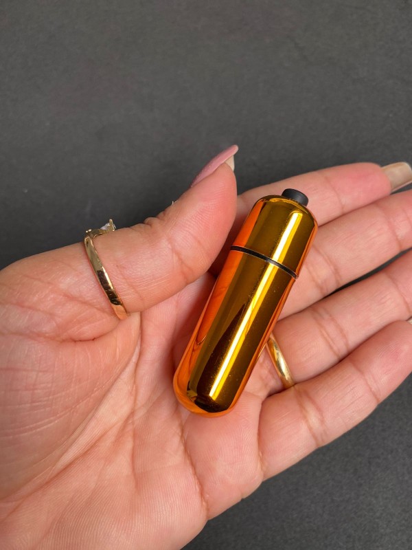 Bullet -Vibrador clitoriano- 01 vibração (5162) dourado — foto 4