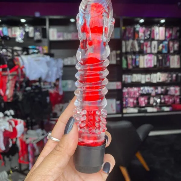 Edmar -Vibrador Personal com Capa Estimuladora- Multivelocidade Pilha