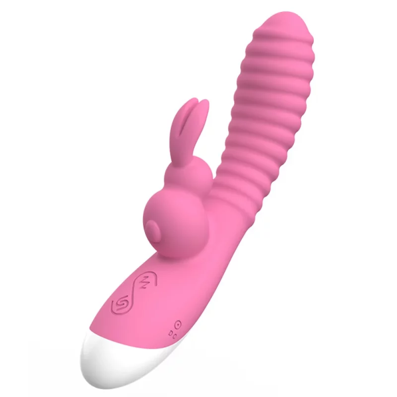 Vibrador ponto G com estimulador de clitóris 12 intensidades(4032) recarregável