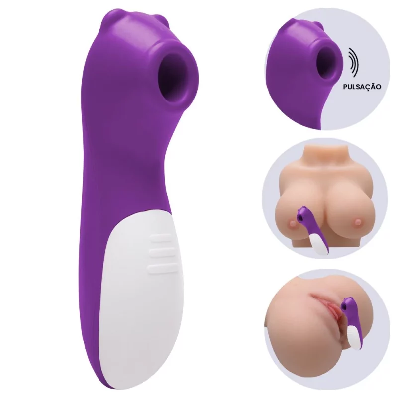vibrador de Clitóris em formato de Urso com 10 intensidades (SU001A) pilha
