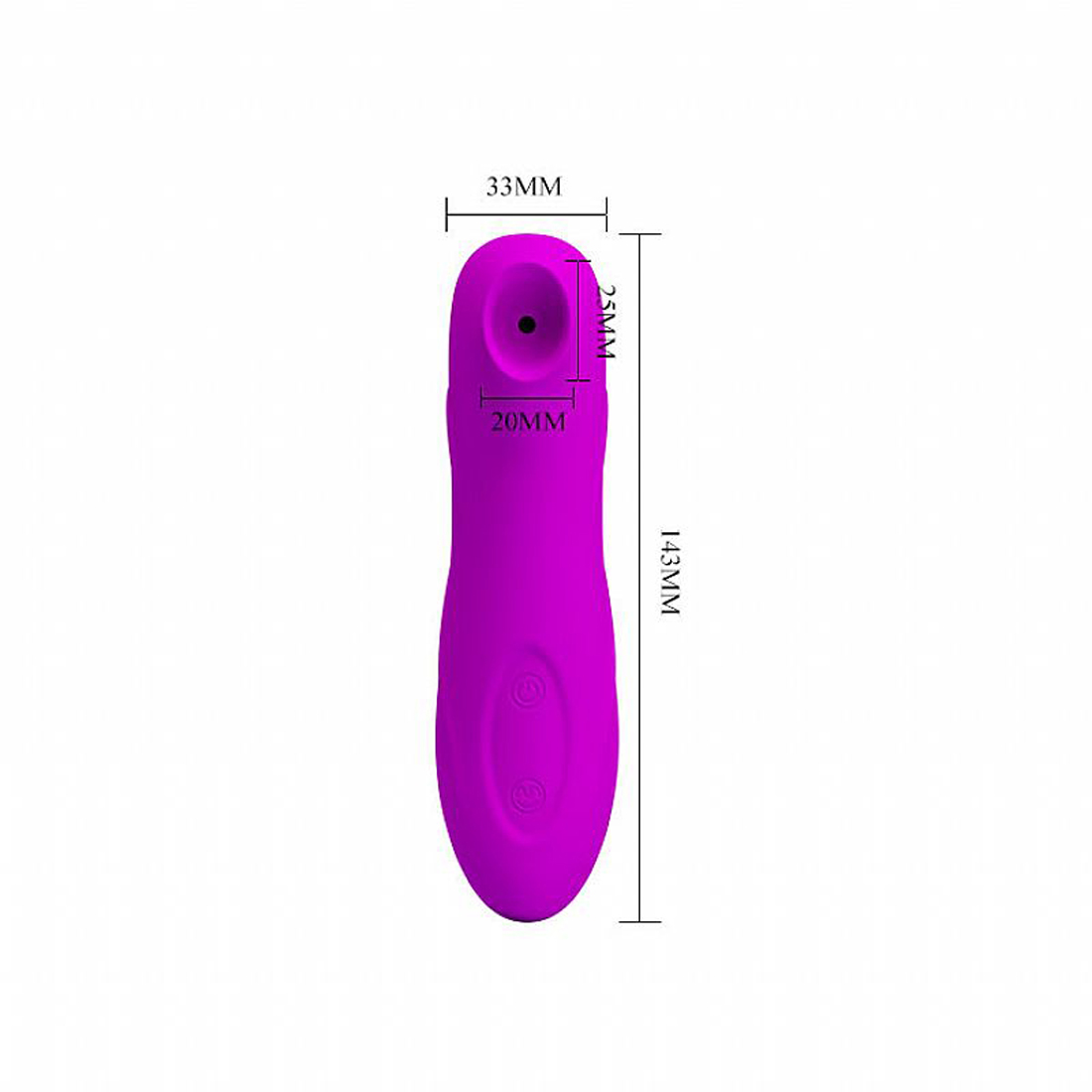 Estimulador de Clitóris Vibração e Sucção - Romance - Pretty Love (5576) roxo — foto 7