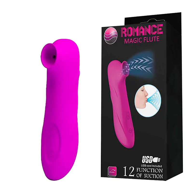 Estimulador de Clitóris Vibração e Sucção - Romance - Pretty Love (5576) roxo