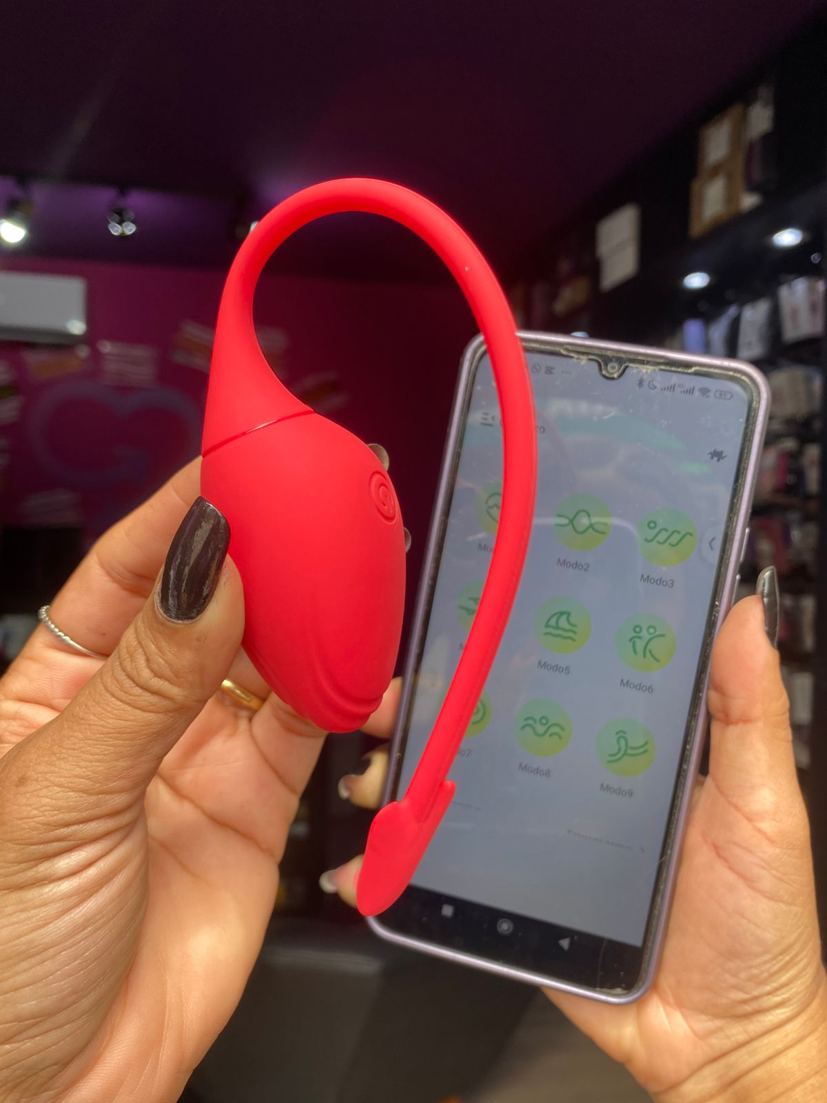 V1br4d0r de casal -por aplicativo de celular- 09 intensidades (2014) vermelho