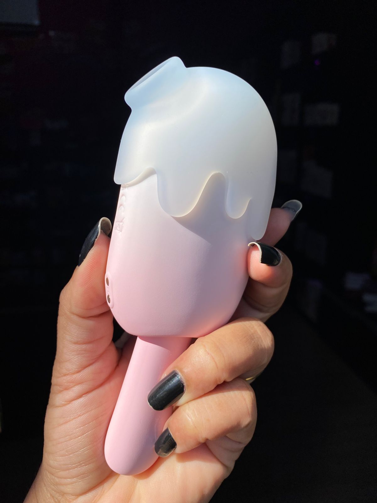 V1br4d0r Pulsação Formato de Sorvete Bite Me (8574) recarregável