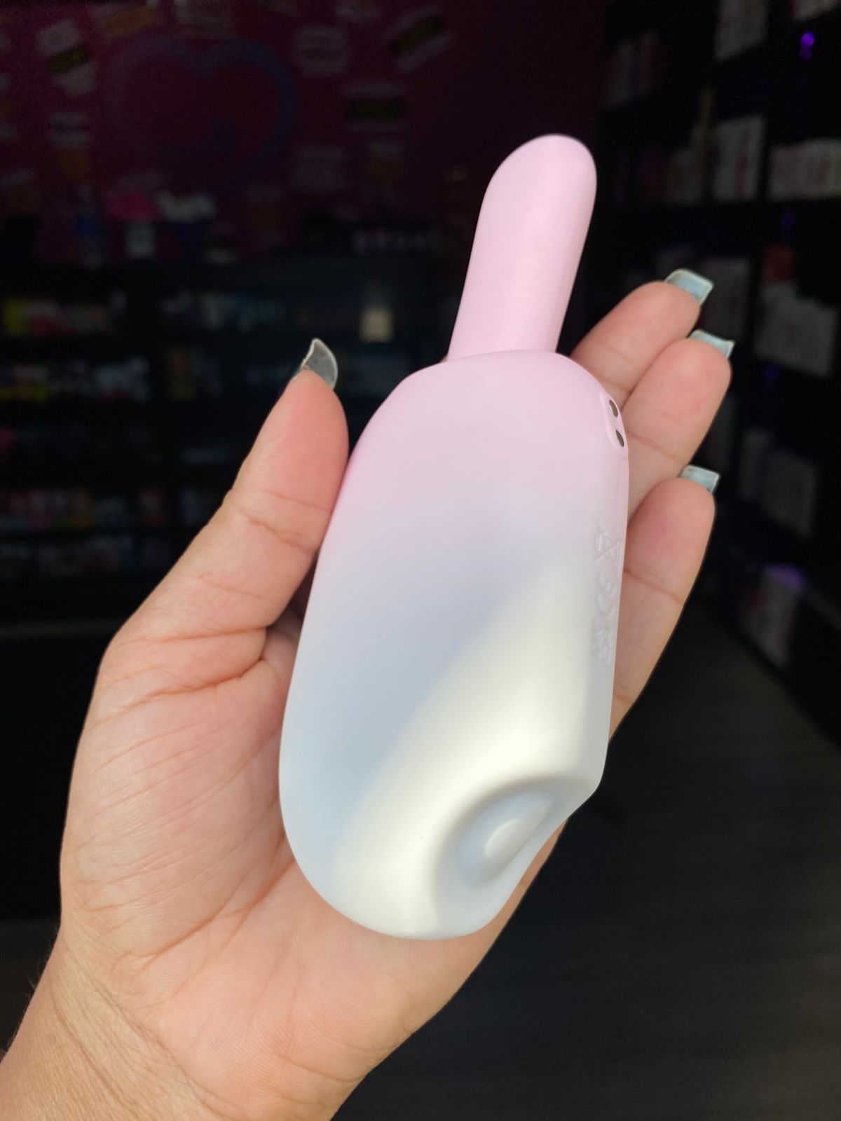 V1br4d0r Pulsação Formato de Sorvete Bite Me (8574) recarregável