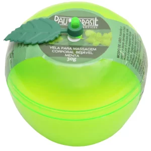 Vela com aroma de menta 30G (aquece) Pau Brasil