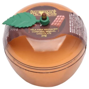 Vela com aroma de chocolate 30G (aquece) Pau Brasil