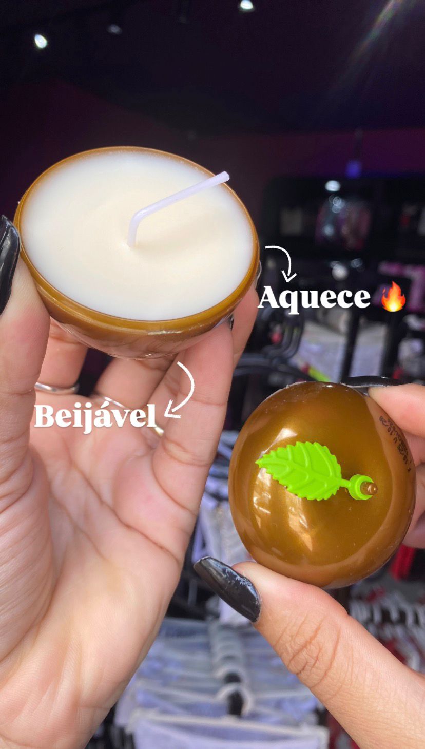 Vela com aroma de chocolate 30G (aquece) Pau Brasil — comprar com embalagem discreta na iFody