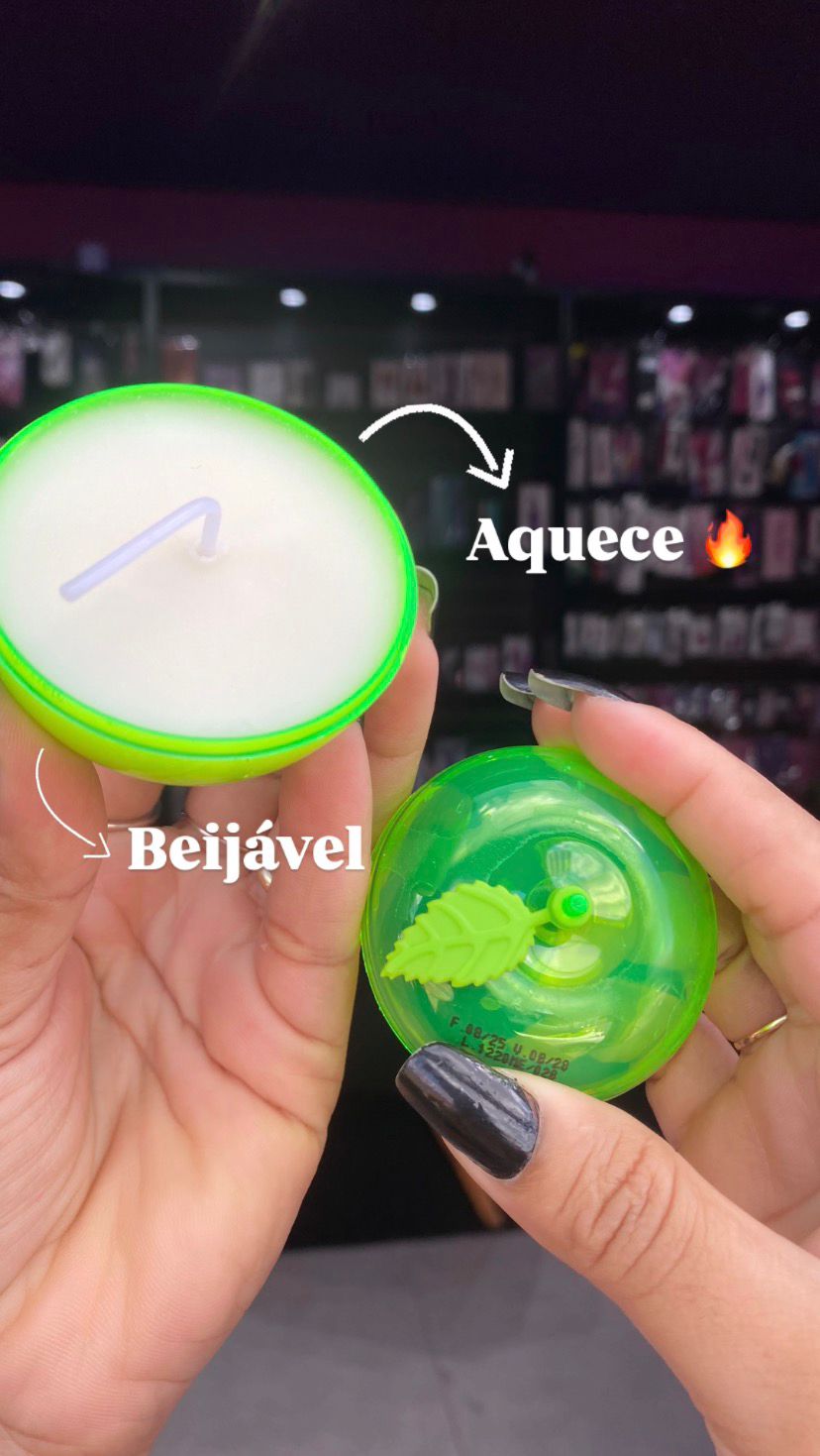 Vela com aroma de menta 30G (aquece) Pau Brasil — comprar com embalagem discreta na iFody