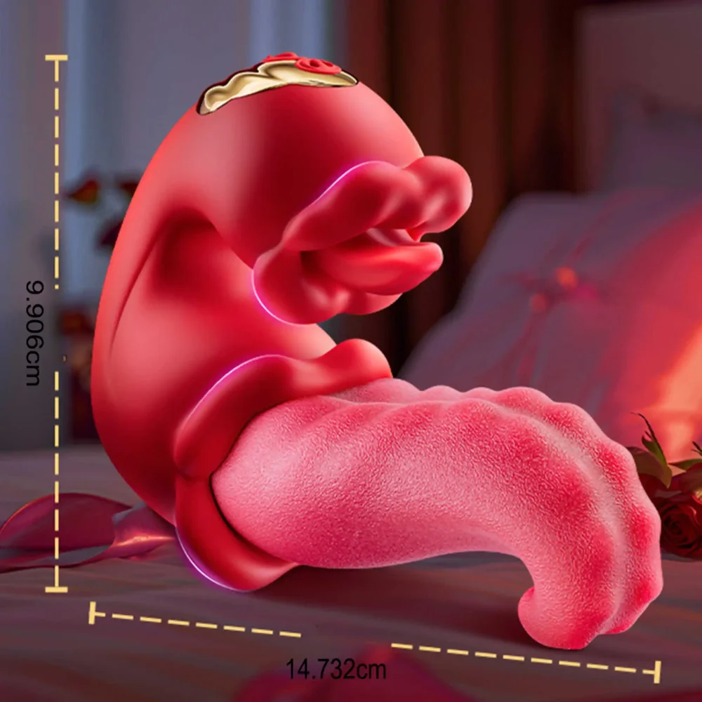 La Lingueta -vibrador clitoriano em formato de língua e boca 360°- 9 intensidades (8793) — foto 4