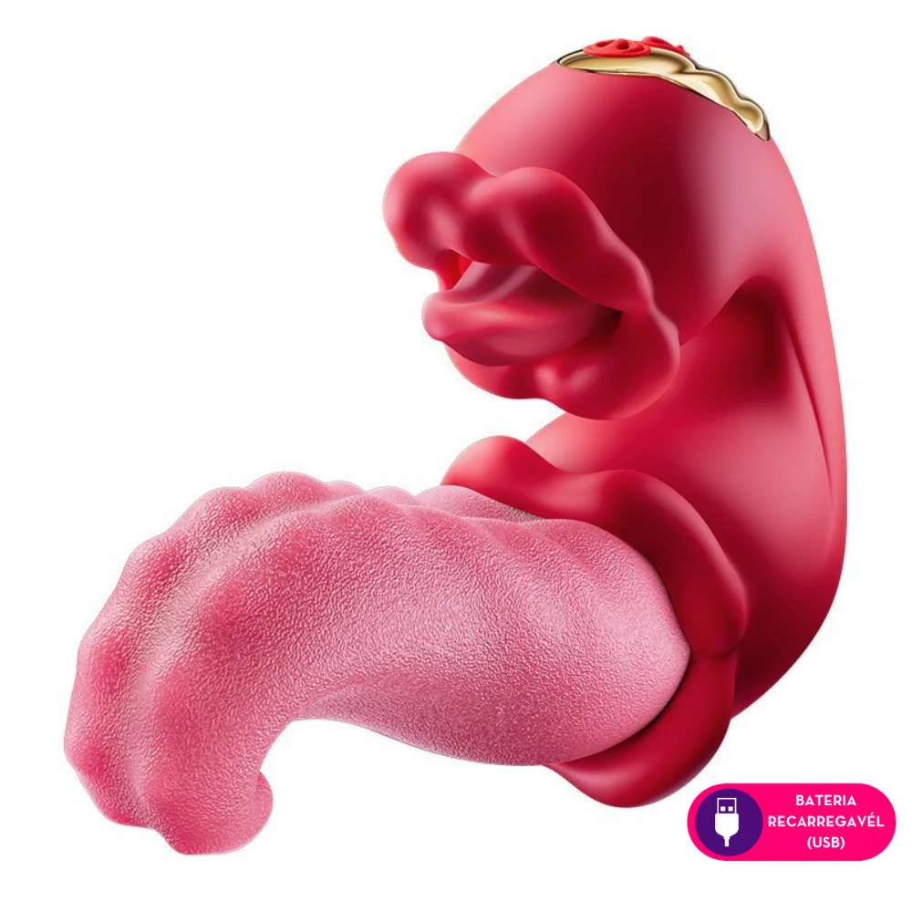 La Lingueta -vibrador clitoriano em formato de língua e boca 360°- 9 intensidades (8793) — foto 1