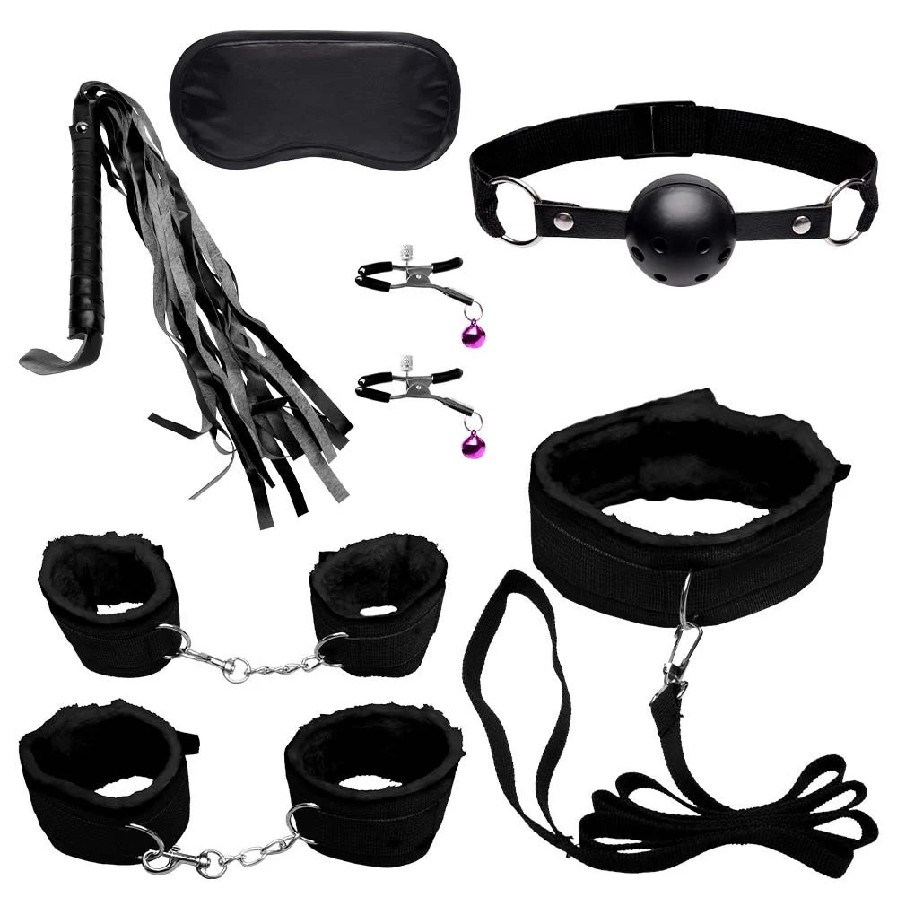 Kit Sado Bondage Preto 7 Itens (8115) preto — foto 1