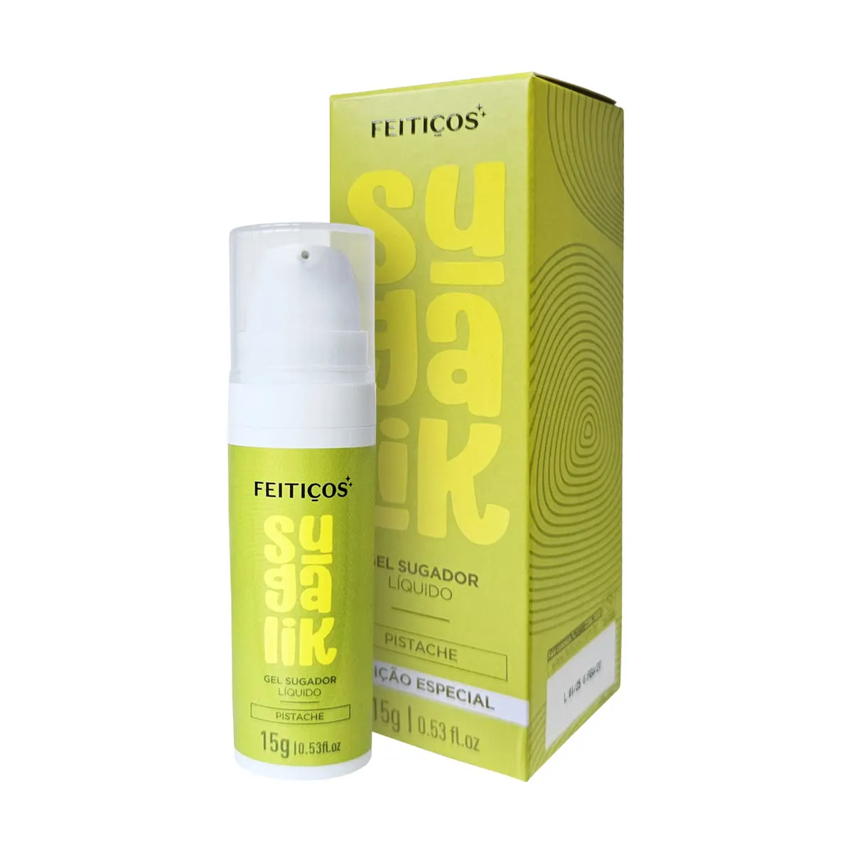 Sugalik - Sug4d0r Líquido - Sabor Pistache - 15g - Feitiços Aromáticos