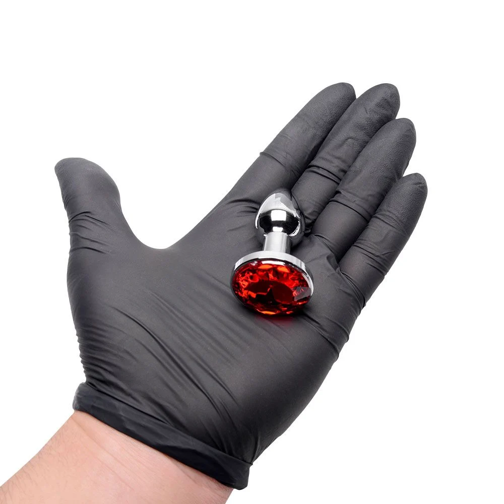 PLUG ANAL bem pequeno COM JOIA redonda tamanho – pp (PL000A) VERMELHO — foto 2