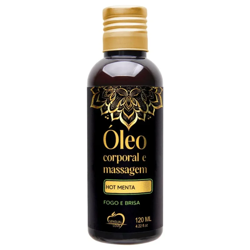 Óleo Corporal Para Massagem 120Ml (HOT MENTA) Sensual Love