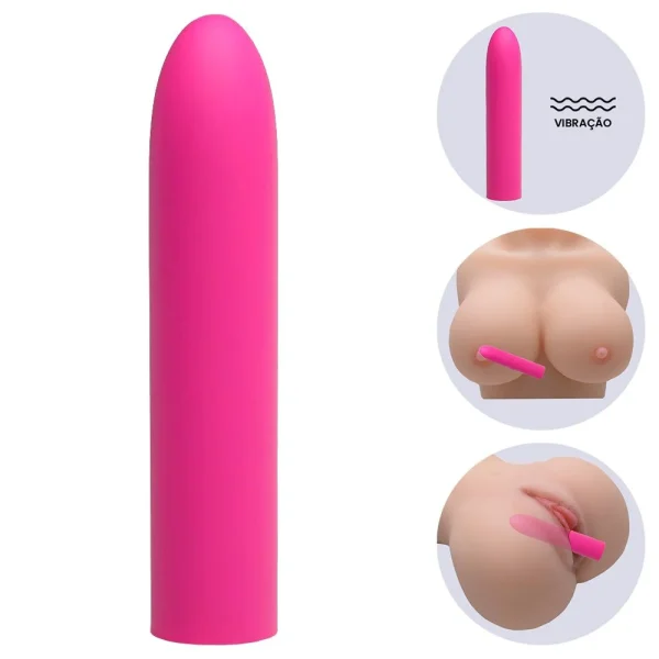 Cápsula Bullet Aveludada 10 Intensidade Recarregável